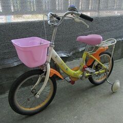 （相談中）子供用　自転車（補助輪付き）１６インチの画像