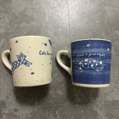 ねこ　ペアマグカップの画像
