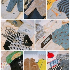 【90cm】秋冬ベビー服68着まとめ売りの画像