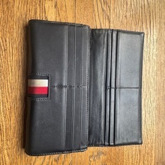 TOMMY HILFIGER ブルーレザー長財布の画像