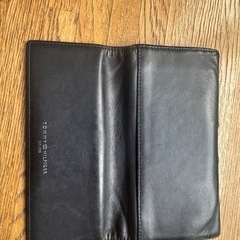 TOMMY HILFIGER ブルーレザー長財布の画像