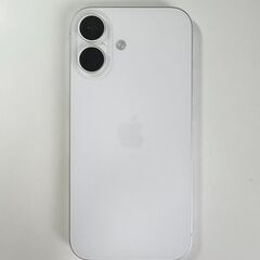 【見た目新品同様】iPhone16 128GB ホワイト SIMフリーの画像
