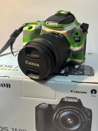 Canon EOS 250D（EOS Kiss X10） 迷彩デザイン(セット一式)