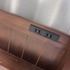 セミダブルベット　ブラウン　ニトリの画像