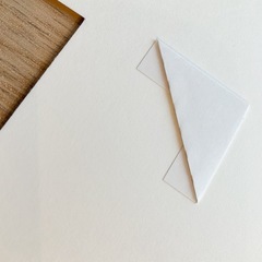 【写真用額縁】美品4500円/1点 ハクバ 半切黒 ホワイトマットの画像