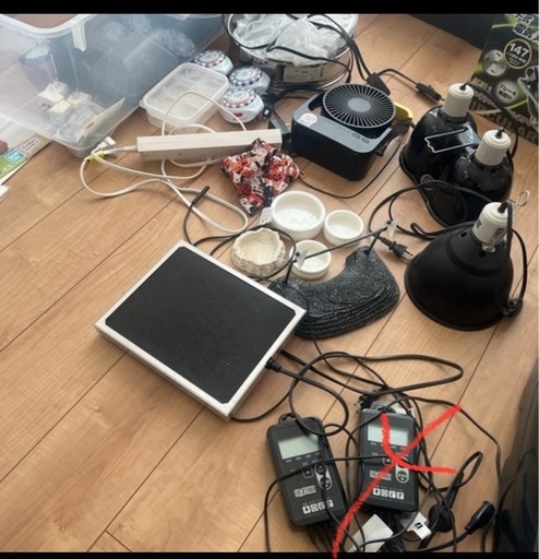 爬虫類用品一式