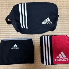 adidas シューズケース ネックウォーマー　ハンカチの画像