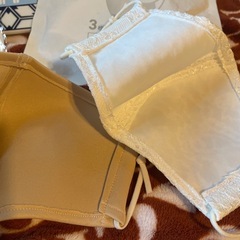 激安セール💐新品未使用★レースリネンMASK😷&接触冷感マスクセット  の画像