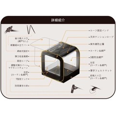カースル 車連結テント 車中泊 キャンプ MOGICS CARSULE ④の画像