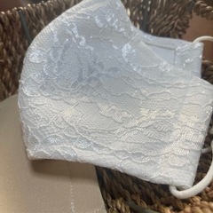 激安セール💐新品未使用★レースリネンMASK😷&接触冷感マスクセット  の画像