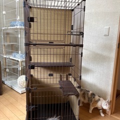 キャットケージ　ゲージ　3段の画像
