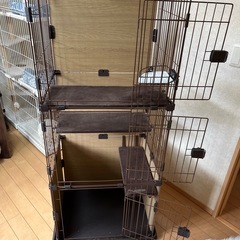 キャットケージ　ゲージ　3段の画像