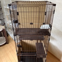 キャットケージ　ゲージ　3段の画像