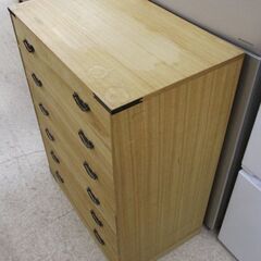 桐 6段 整理タンス 和箪笥 幅75.5cm 木製 引き出し コンパクト 札幌市北区屯田の画像