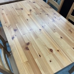 IKEA ダイニング5点セット　※キズありの画像