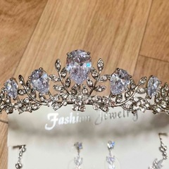 W.ティアラぷちレンタル¥300〜  ウェディング　ティアラ　ティアトップ　ヘアアクセサリー #154-20  − 香川県