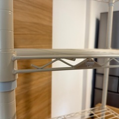 キッチン　アルミラック　ベージュの画像