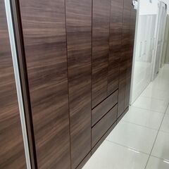 ★リユースのサカイ日立店★HJ7741  ワードローブ ダークブラウン H180.5×D56×W220 クリーニング済み の画像