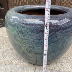 水蓮鉢　金魚鉢　メダカ鉢　火鉢　レトロ　アンティーク　水甕　水瓶の画像
