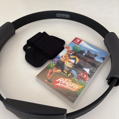 Nintendo switch有機EＬとリングフィットアドベンチャー　箱なしの画像