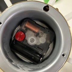 I2509-277 ウォールクロック ホワイト インテリア 電池入れても動きません ジャンクの画像