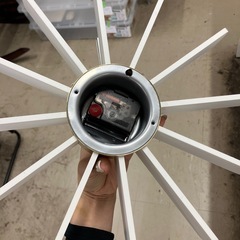 I2509-277 ウォールクロック ホワイト インテリア 電池入れても動きません ジャンクの画像