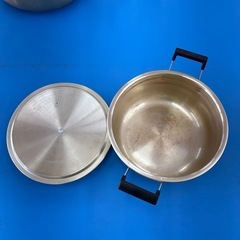 両手鍋  直径26cm 　アルミ製ゴールドの画像