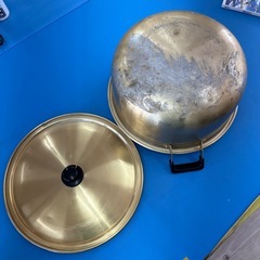 両手鍋  直径36cm  アルミ製ゴールドの画像