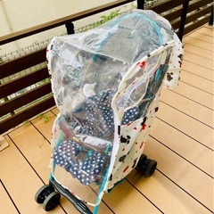 [レインカバー付き]　ベビーカーの画像