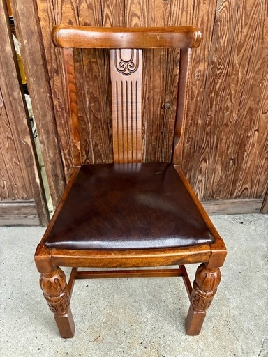 西洋アンティーク イギリス製 英国家具 ダイニングチェア オーク