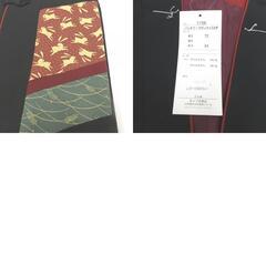 着物コート otoduki おとづき商店 パッチワークポンチョ 2点セット 袖なし ベスト 上着 うさぎ ふくろう カジュアル 和装用 日本製 身丈72cm 新品 【キモノオフ野々市若松店】の画像