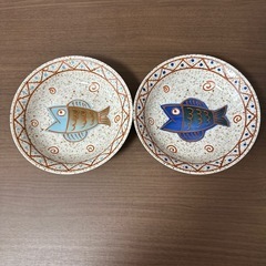 大きいお皿 魚の画像