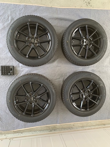 値下げしました！！60プリウス使用　アルミスタッドレスプラスセット