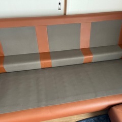 綺麗　合皮3人掛けソファー　カウチソファーの画像