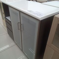 ★リユースのサカイ日立店★HJ7744 NITORI レンジ台 ブラック H105×D50×W120 クリーニング済み の画像