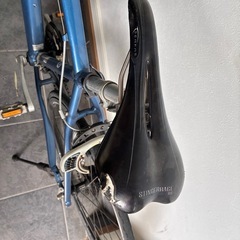 自転車　クロスバイク　青　
46cm    の画像