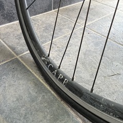 自転車　クロスバイク　青　
46cm    の画像