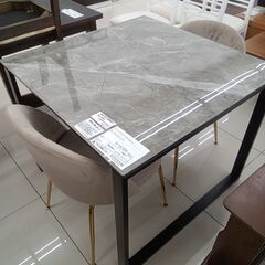 ★リユースのサカイ日立店★HJ7745 NITORI ダイニングテーブルセット ブラック H70×D85×W85 クリーニング済み の画像