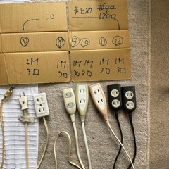 電源ケーブルコンセント　延長コードの画像