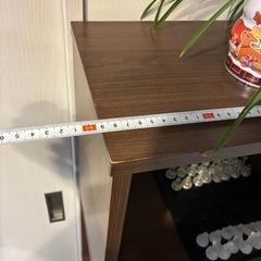 【無料でお譲りします】木製シェルフ 高さ140cm 幅59cm 奥行き24cmの画像