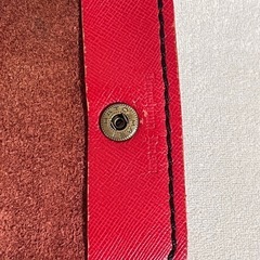キーケース　赤　革製の画像