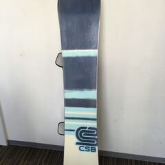 ♪CSB スノーボード板 ビンディング/ケース付き 板全長約153cm 現状品 中古 ウインタースポーツ スノボ  (NF250914) Zi-2139の画像
