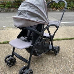  カトージ ベビーカー 2-Seater グレー の画像