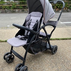  カトージ ベビーカー 2-Seater グレー の画像