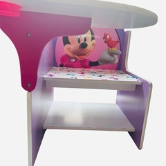 三連休限定　4000円→2000円　ディズニー　ミニーちゃん　椅子机セットの画像