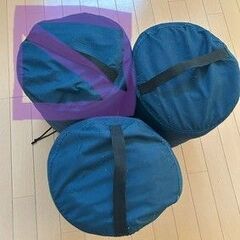 キャンプ用品　coleman フリーススリーピングバッグ　C5　グリーンチェック柄　中古品の画像