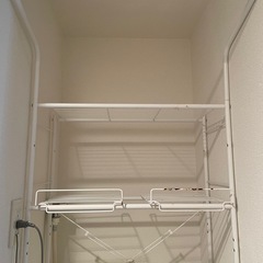 洗濯機スチールラックの画像