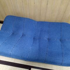 一人用リクライニングソファ　オットマン付きの画像