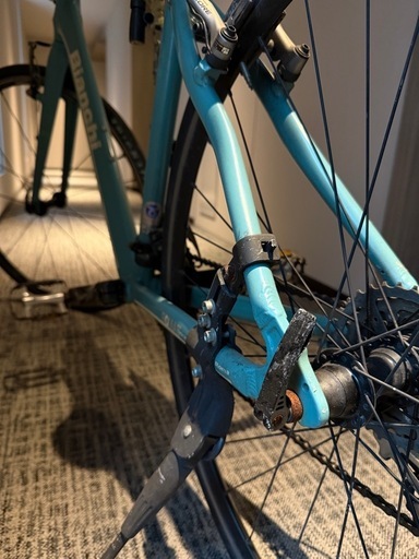 【Bianchi ROMA Ⅳ】クロスバイク本体＋整備パーツ多数付き（2018年購入）