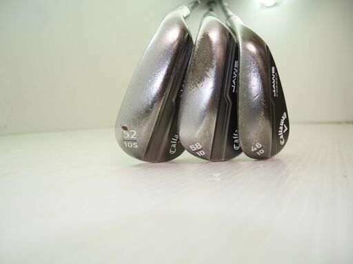 ★オリジナルソケット Callaway JAWS ツアーグレー 3本セット 52° 58° 46° FORGED MD5★